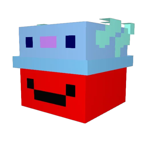Paumax13 Minecraft avatar head, 3D render