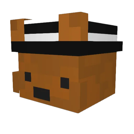 Pause12 Minecraft avatar head, 3D render