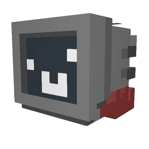 Pauu112 Minecraft avatar head, 3D render