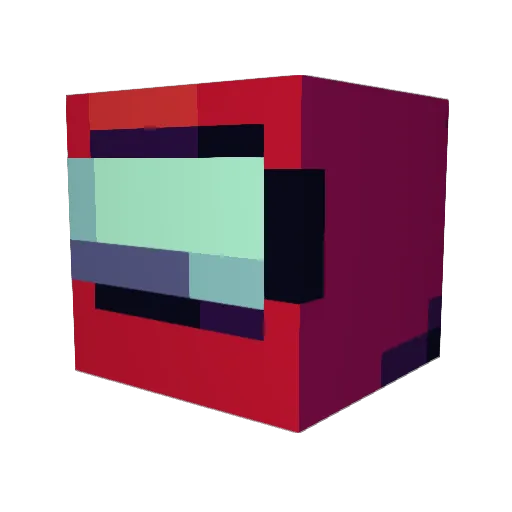 Pauzer Minecraft avatar head, 3D render