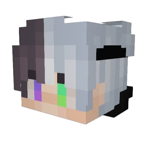PavRap Minecraft avatar head, 3D render