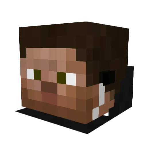 Pave98 Minecraft avatar head, 3D render