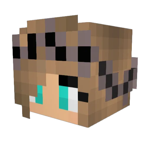 PaveHigh Minecraft avatar head, 3D render