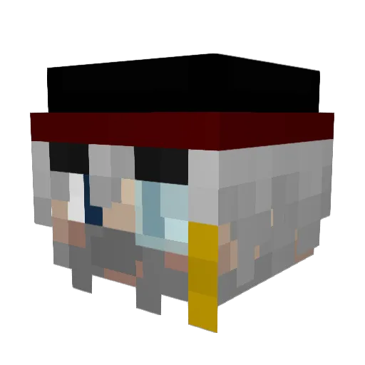 PavelChayka Minecraft avatar head, 3D render