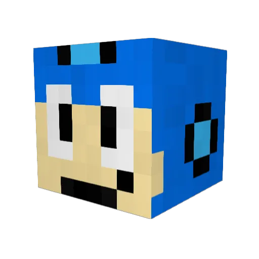 PavelOld Minecraft avatar head, 3D render