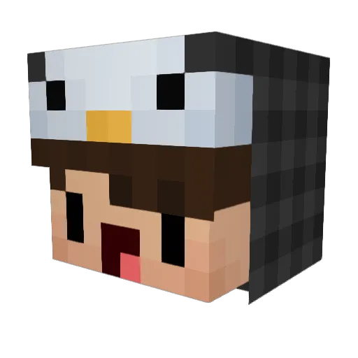 PavelTheGoat Minecraft avatar head, 3D render
