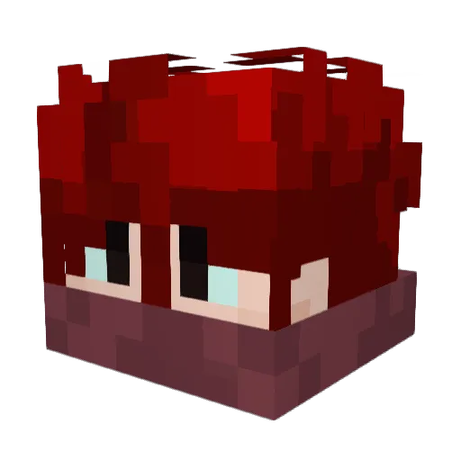 Pavelkoro Minecraft avatar head, 3D render