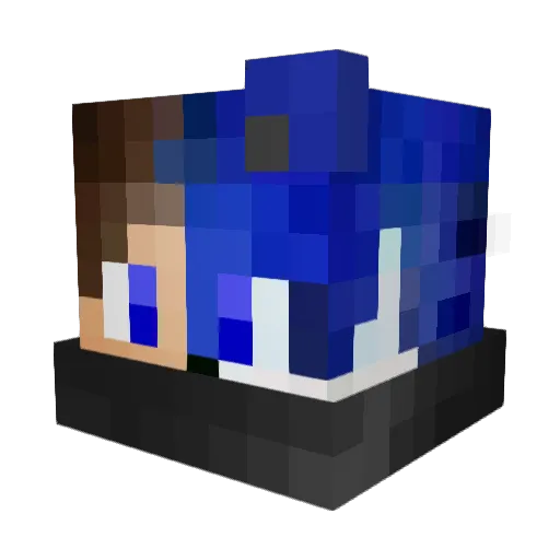 PavlaFTW Minecraft avatar head, 3D render