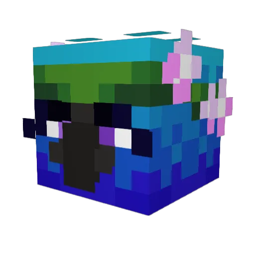 Pavlin_8 Minecraft avatar head, 3D render
