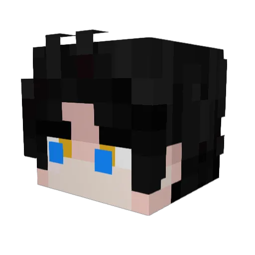 Pavlixmi Minecraft avatar head, 3D render