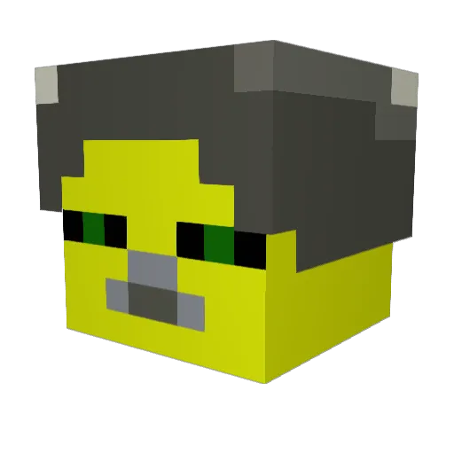 Pavlus2022 Minecraft avatar head, 3D render