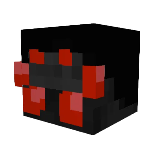 Pavu4ara Minecraft avatar head, 3D render