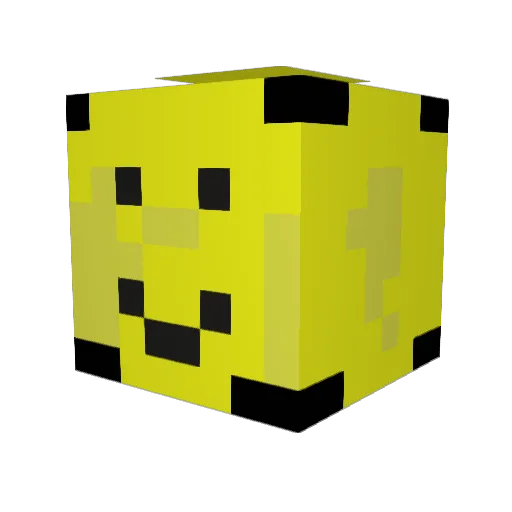 Pavu Minecraft avatar head, 3D render