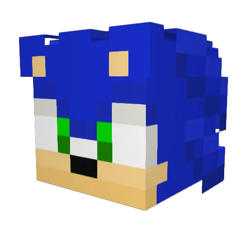 Pawciakowski Minecraft avatar head, 3D render