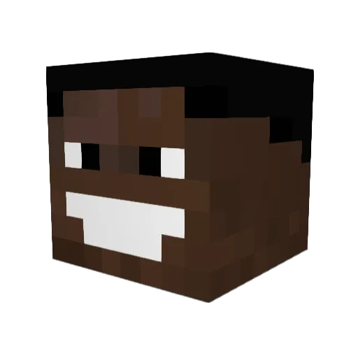 Pawciomen2137 Minecraft avatar head, 3D render