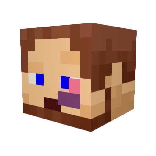 Pawel2509 Minecraft avatar head, 3D render