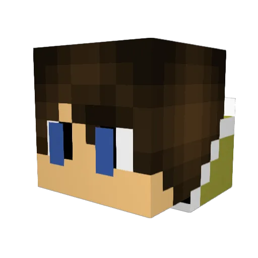 Pawel7787 Minecraft avatar head, 3D render