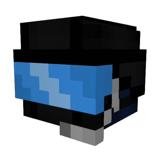 PawelLego Minecraft avatar head, 3D render