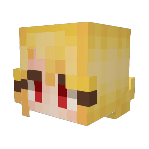 Pawelek0205 Minecraft avatar head, 3D render