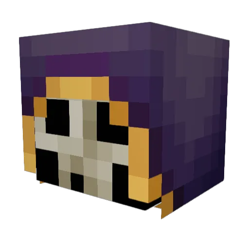 Pawelekagent Minecraft avatar head, 3D render
