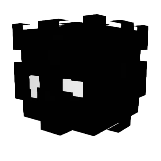 Paweltopros Minecraft avatar head, 3D render