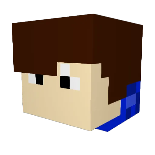 PawloHIT Minecraft avatar head, 3D render