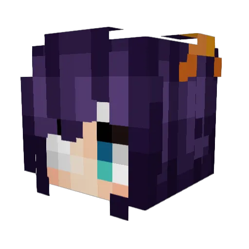 PawnChess1 Minecraft avatar head, 3D render