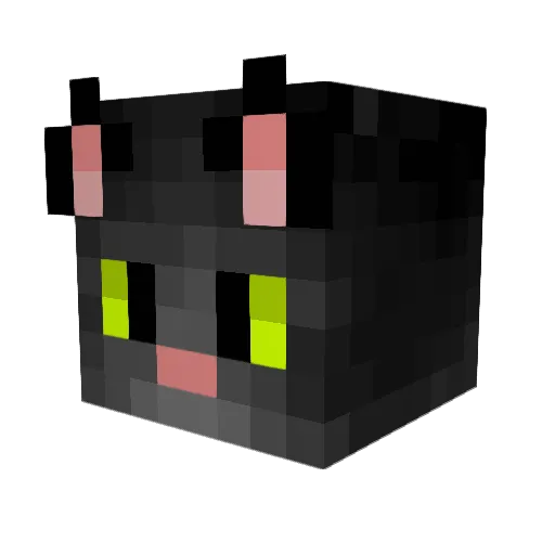 Pawnup Minecraft avatar head, 3D render