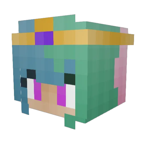Paws4319 Minecraft avatar head, 3D render