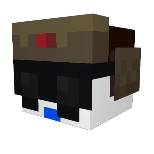 Pawss_Pawss Minecraft avatar head, 3D render