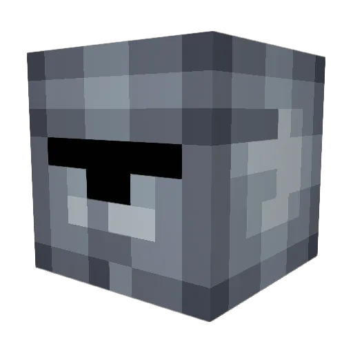 Pax25 Minecraft avatar head, 3D render