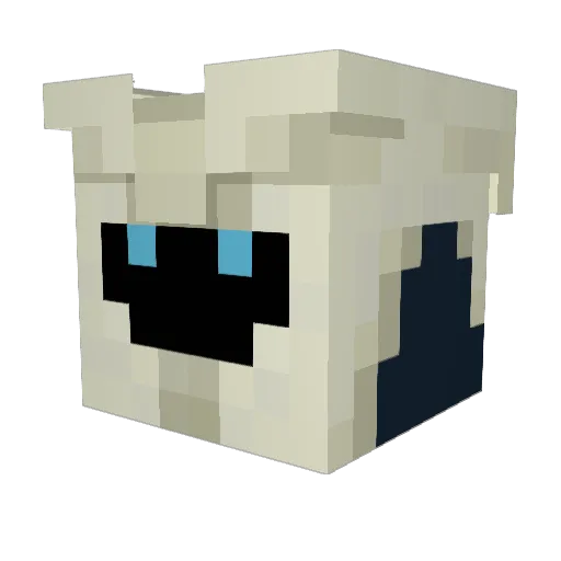 Pax_Paradox Minecraft avatar head, 3D render