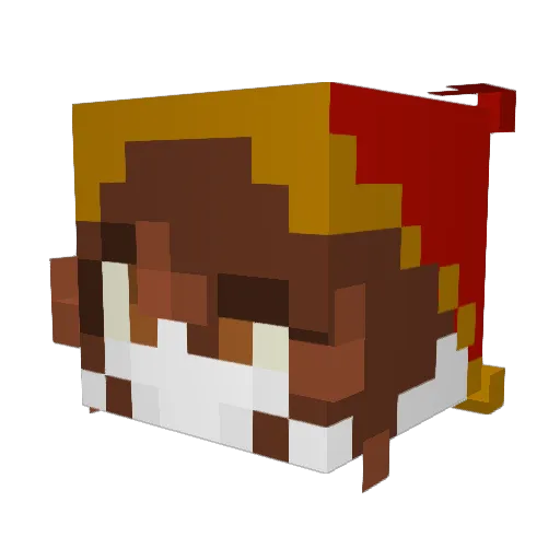 PaxelMB Minecraft avatar head, 3D render