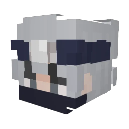 Paxs420 Minecraft avatar head, 3D render