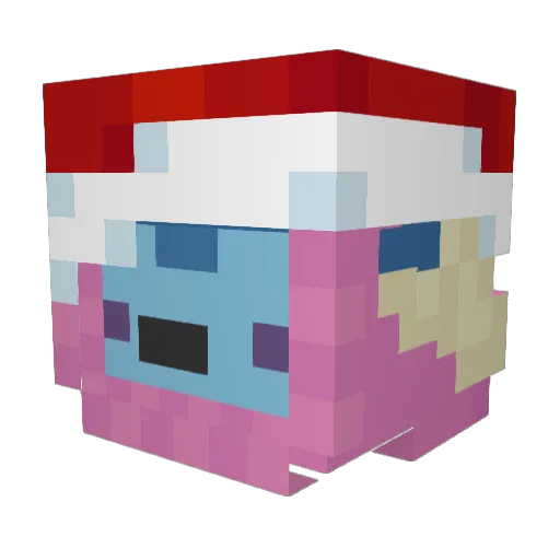PayFlow11 Minecraft avatar head, 3D render