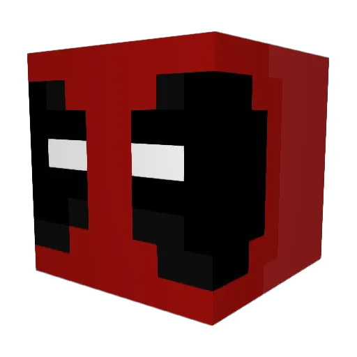 PayHardGoPro Minecraft avatar head, 3D render