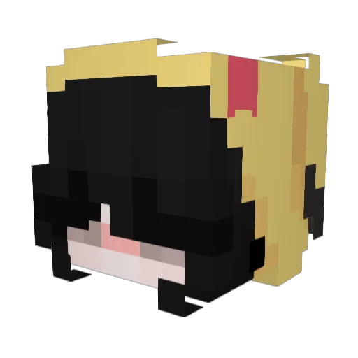 PayLater Minecraft avatar head, 3D render