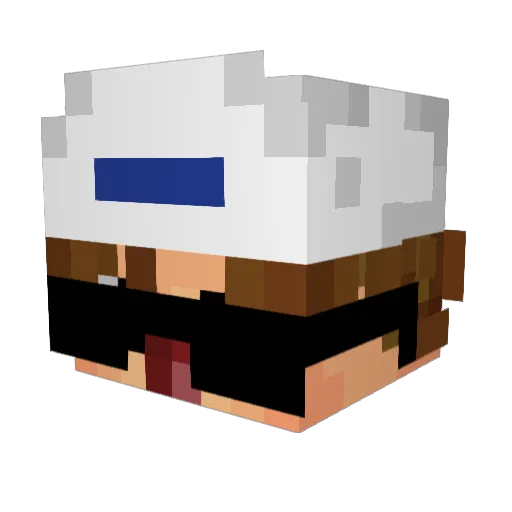 Payasam Minecraft avatar head, 3D render