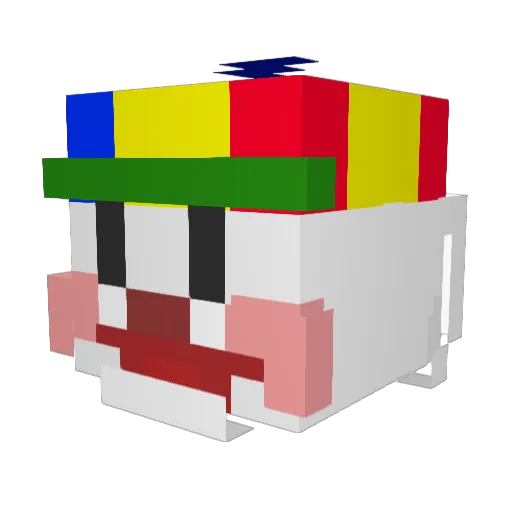 Payazin Minecraft avatar head, 3D render