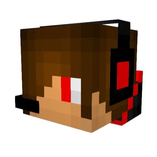 Paybutt Minecraft avatar head, 3D render