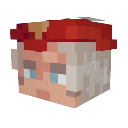 Payday4515 Minecraft avatar head, 3D render