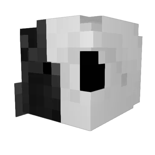 Paydayzz Minecraft avatar head, 3D render