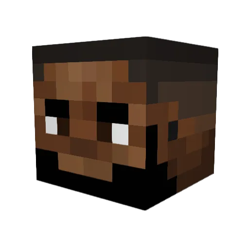 Paymemony Minecraft avatar head, 3D render