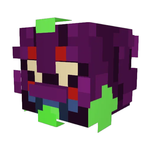 Payne030 Minecraft avatar head, 3D render