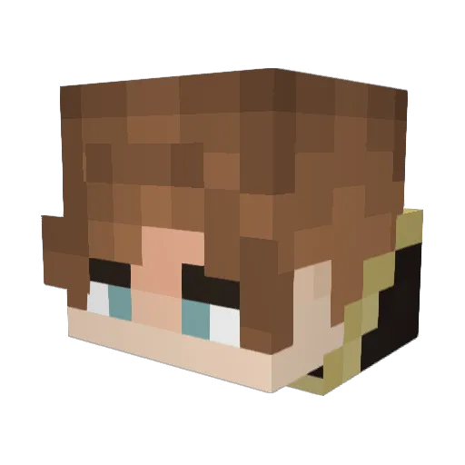 Payneful5 Minecraft avatar head, 3D render