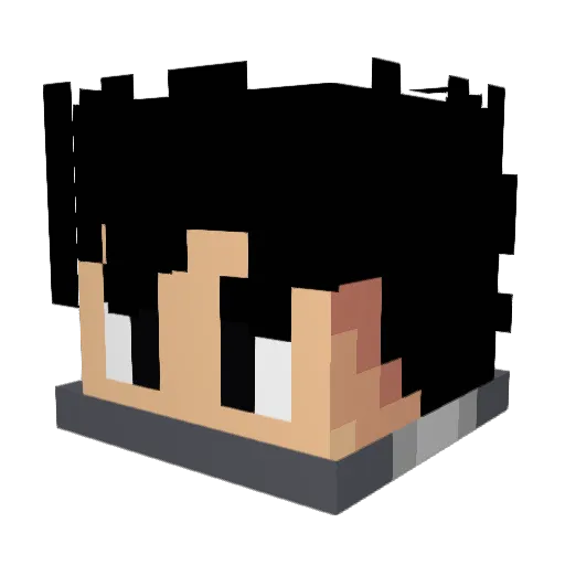 Paynixs Minecraft avatar head, 3D render