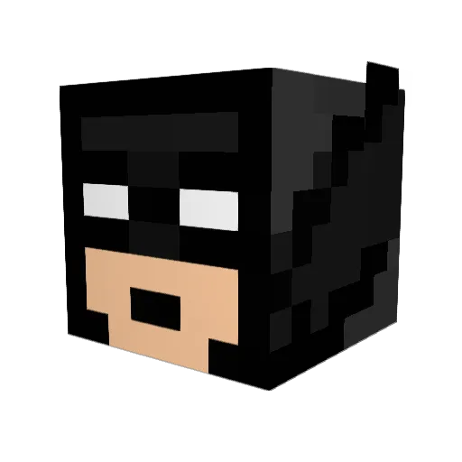 Payokat Minecraft avatar head, 3D render