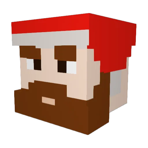 Paysonson Minecraft avatar head, 3D render