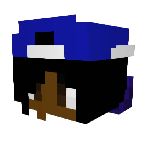 PaytonCom Minecraft avatar head, 3D render