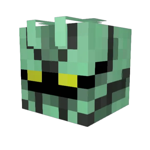 Payuki Minecraft avatar head, 3D render